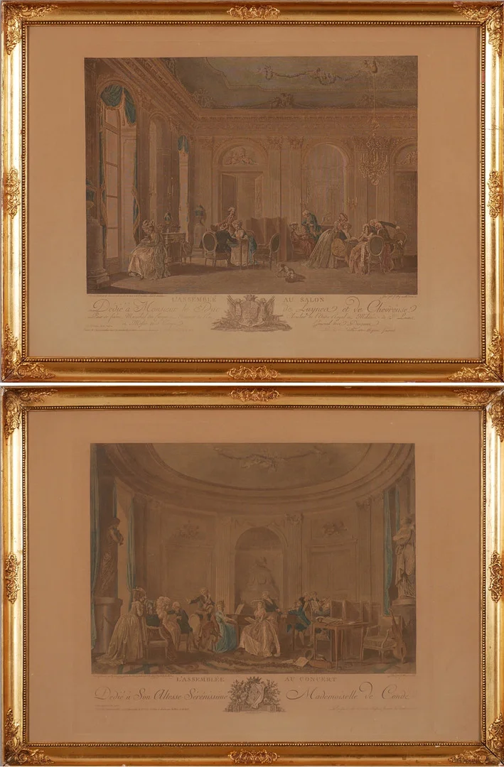 TAVLOR, 2 st, kopparstick 1700-tal. — Engravings & Prints — Auktionsfirma Kenneth Svensson i Kalmar