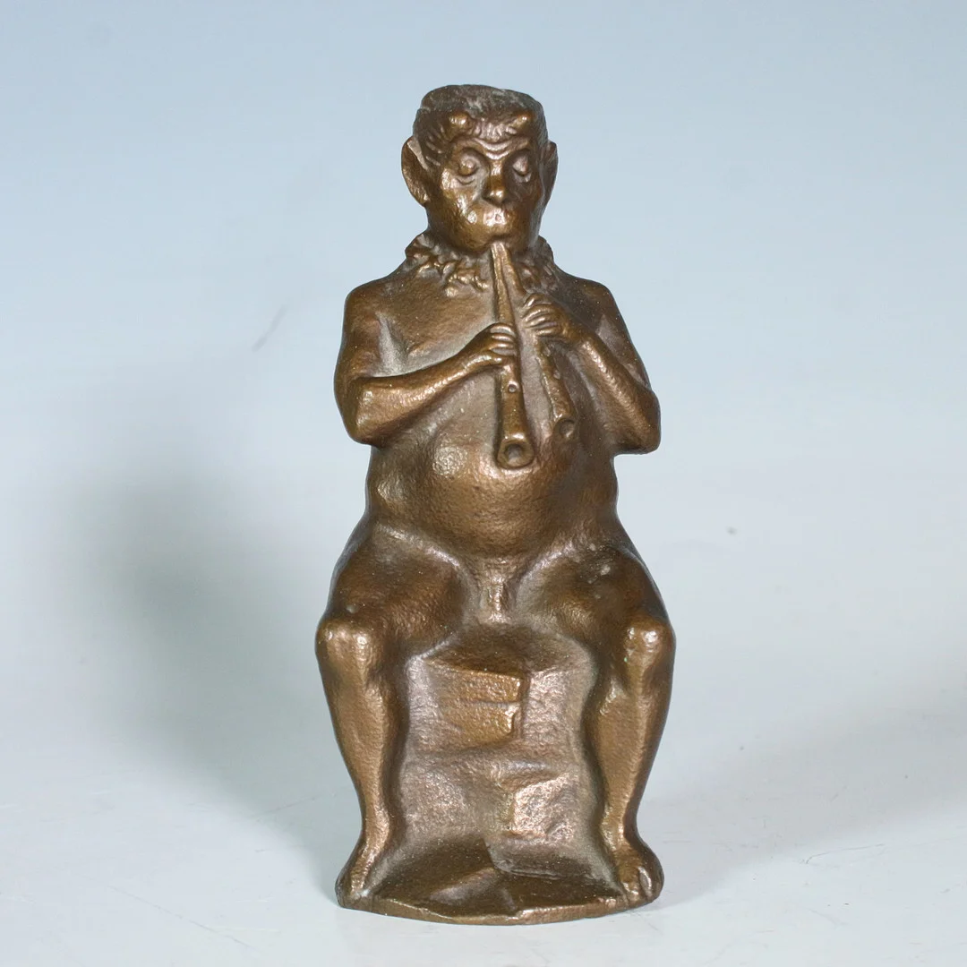 KARL-HEINZ KLEIN (1926-2022). Bronzeskulptur, '' Kleiner Pan ''. — Sculptures & Bronzes — Stockholms Auktionsverk Düsseldorf/Neuss