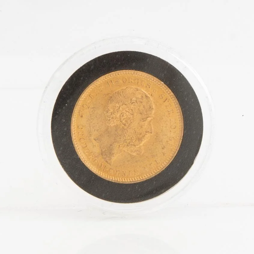 Guldmynt Norge, Oscar II 20 kr, 1886. — Militaria/Mynt — Bukowskis