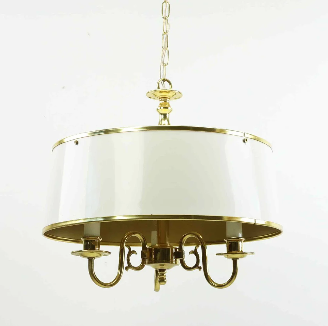 TAKLAMPA, engelsk stil, mässing och plåt, Boréns, 1900-talets andra hälft. — Ceiling lights — Hälsinglands Auktionsverk