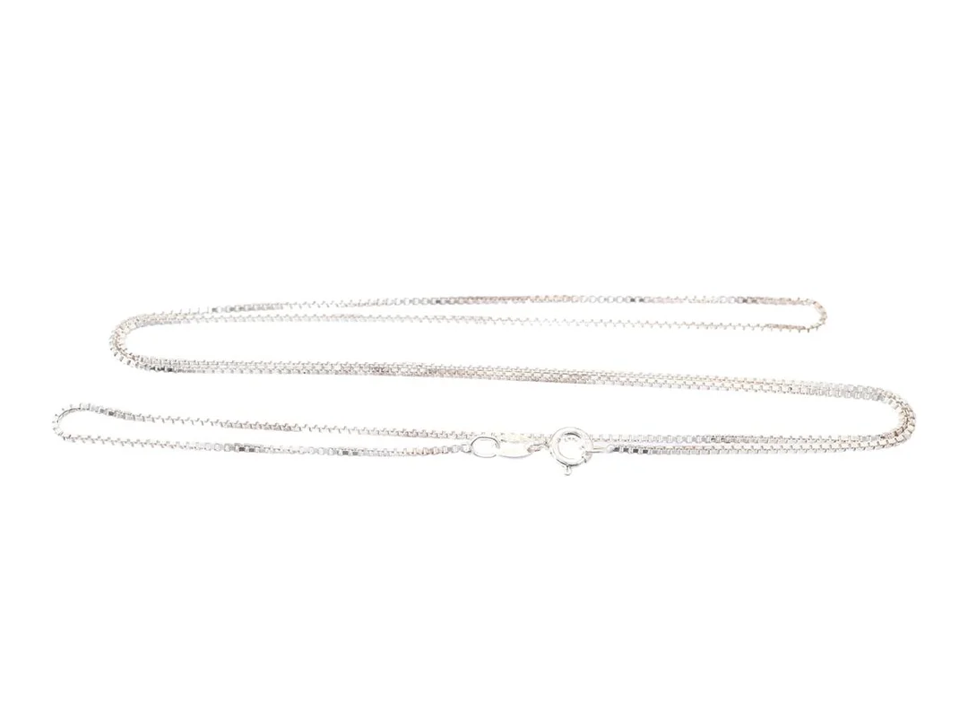 HALSKEDJA, sterlingsilver, venezialänk, längd ca 70 cm, vikt 5 g. — Smycken/Halskedja — Kaplans