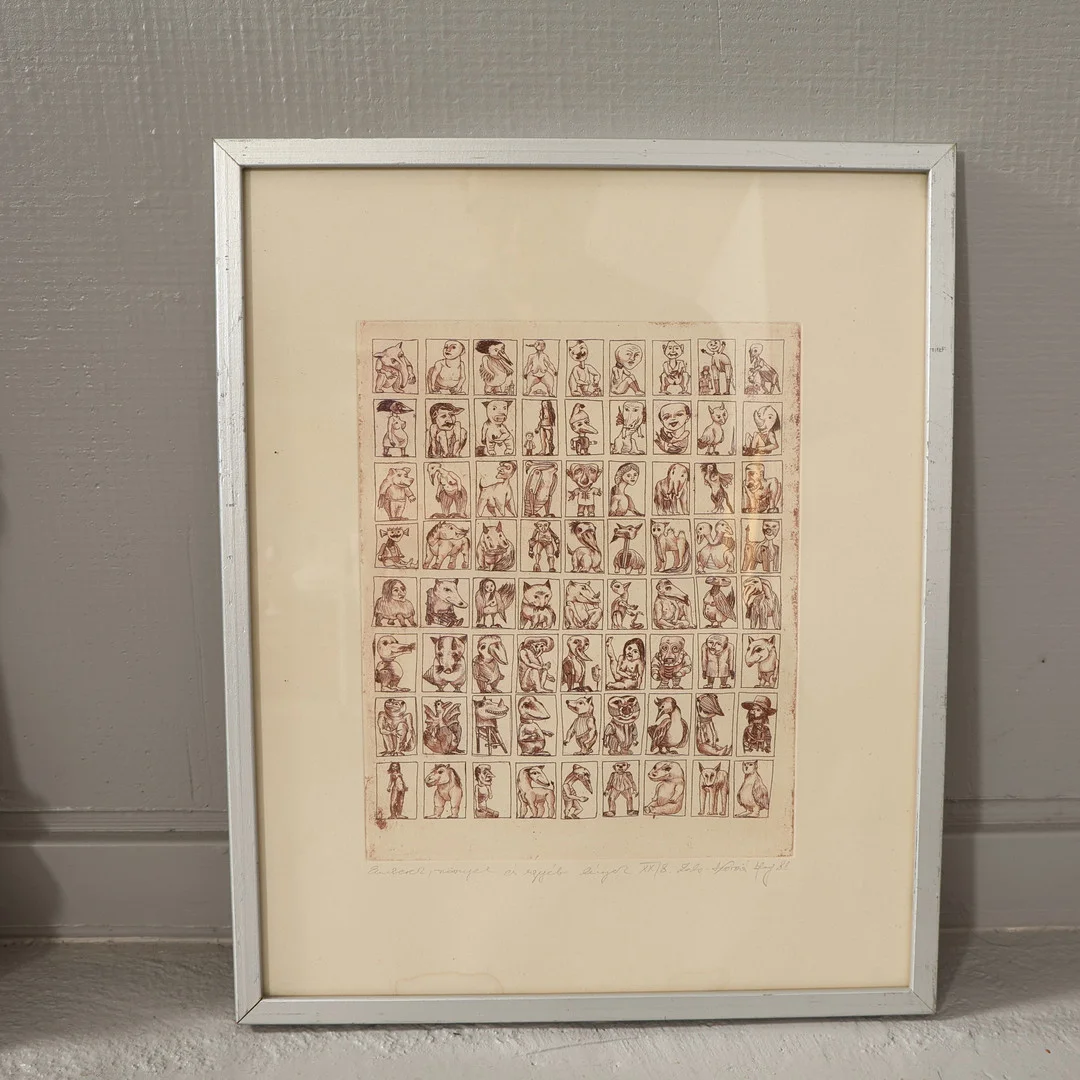 JÓZSEF ZÉ KOVÁCS. ETSNING signerad samt numrerad. — Engravings & Prints — Höörs Auktionshall