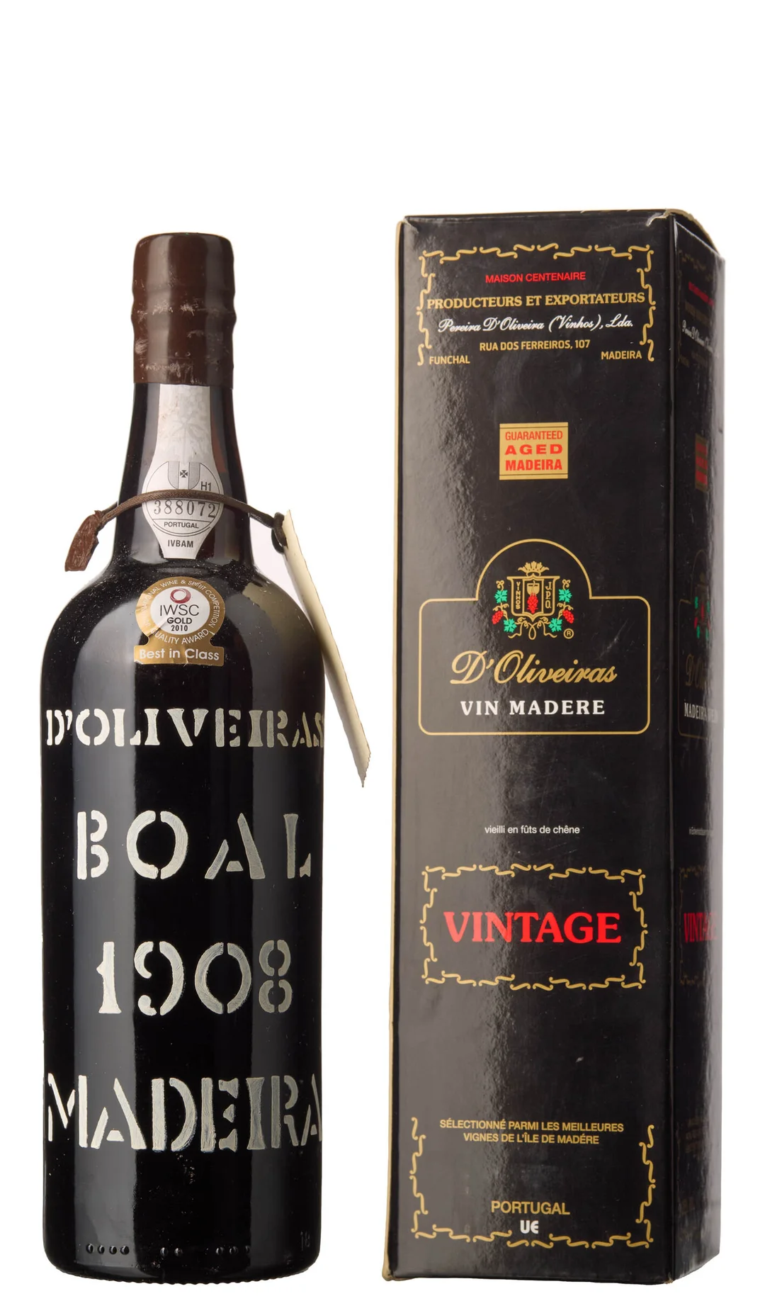 1 x Madeira Boal 1908, D'Oliveiras — 1 x Madeira Boal 1908, D'Oliveiras — Vin/Vin — Blomqvist