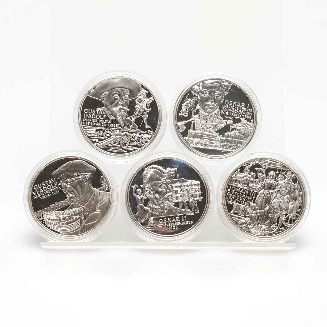 MYNT, 5 st, silver, Sverige. — Coins & Banknotes — Gomér & Andersson Linköping