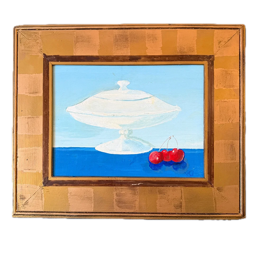 KURT KAJ JENSEN. Stilleben. Olja på pannå. Från Torreby slott. — Paintings — Auktionshuset STO Bohuslän