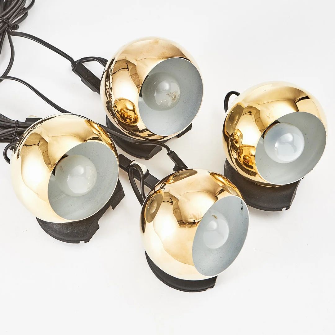 VÄGGLAMPOR, 4 st, "Magnetlampan", delvis etikettmärkta, Artilux, 1960/70-ta. — Wall Lights — Stockholms Auktionsverk Magasin 5