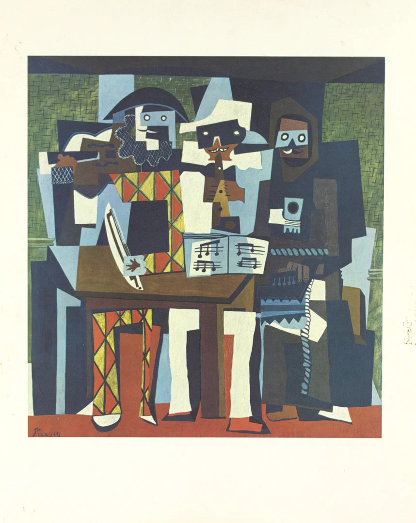 PABLO PICASSO. EFTER. "Les trois musiciens" (1921) affisch, Spadem / Paris 1962. — Other — Höganäs Auktionsverk