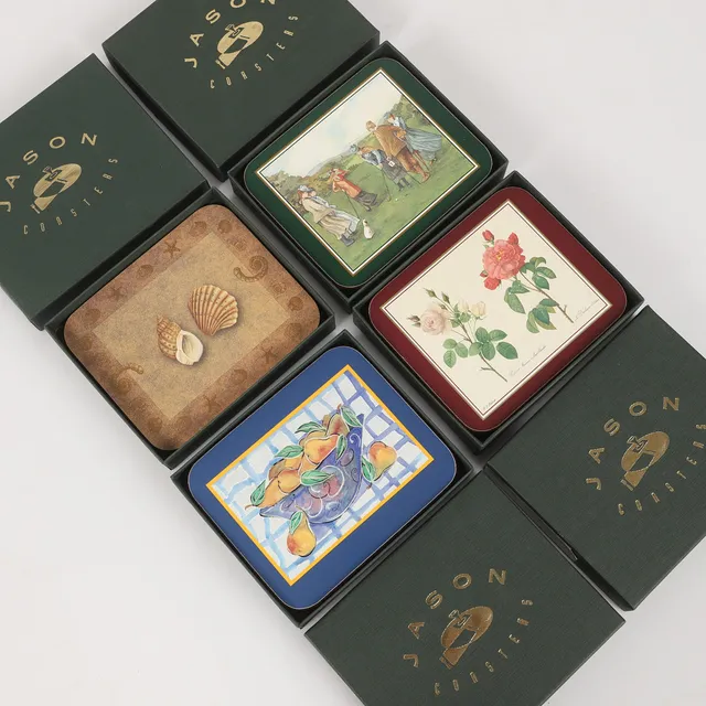 COASTERS, 23 stycken, 4 olika motiv, Jason, England.