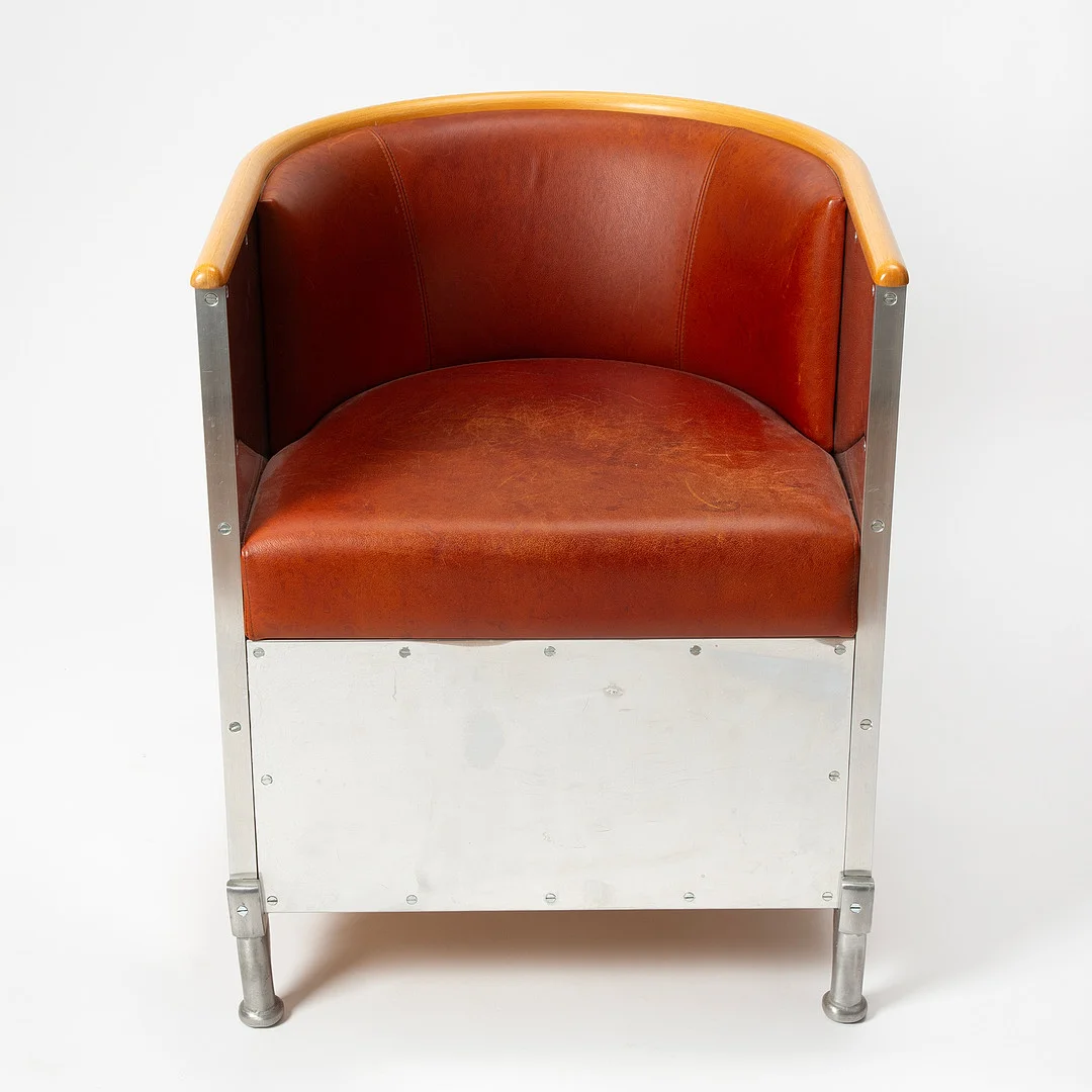 MATS THESELIUS. Fåtölj, "Aluminium", Källemo, modellen formgiven 1990. — Armchairs & Chairs — Stockholms Auktionsverk Göteborg