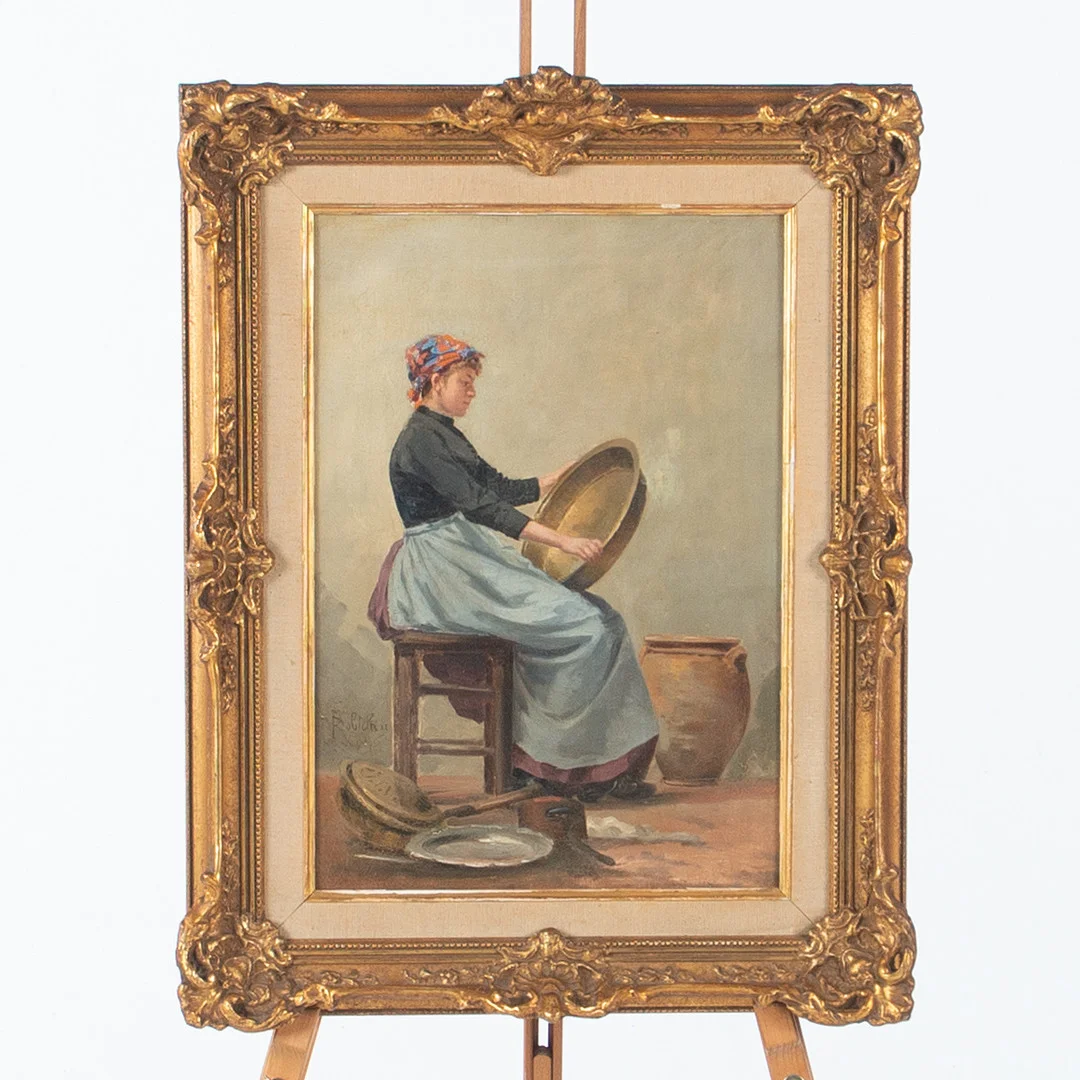 JULES PAUL VICTOR ROBICHON. Olja på duk, Frankrike 18/1900-tal. — Paintings — Laholms Auktionskammare