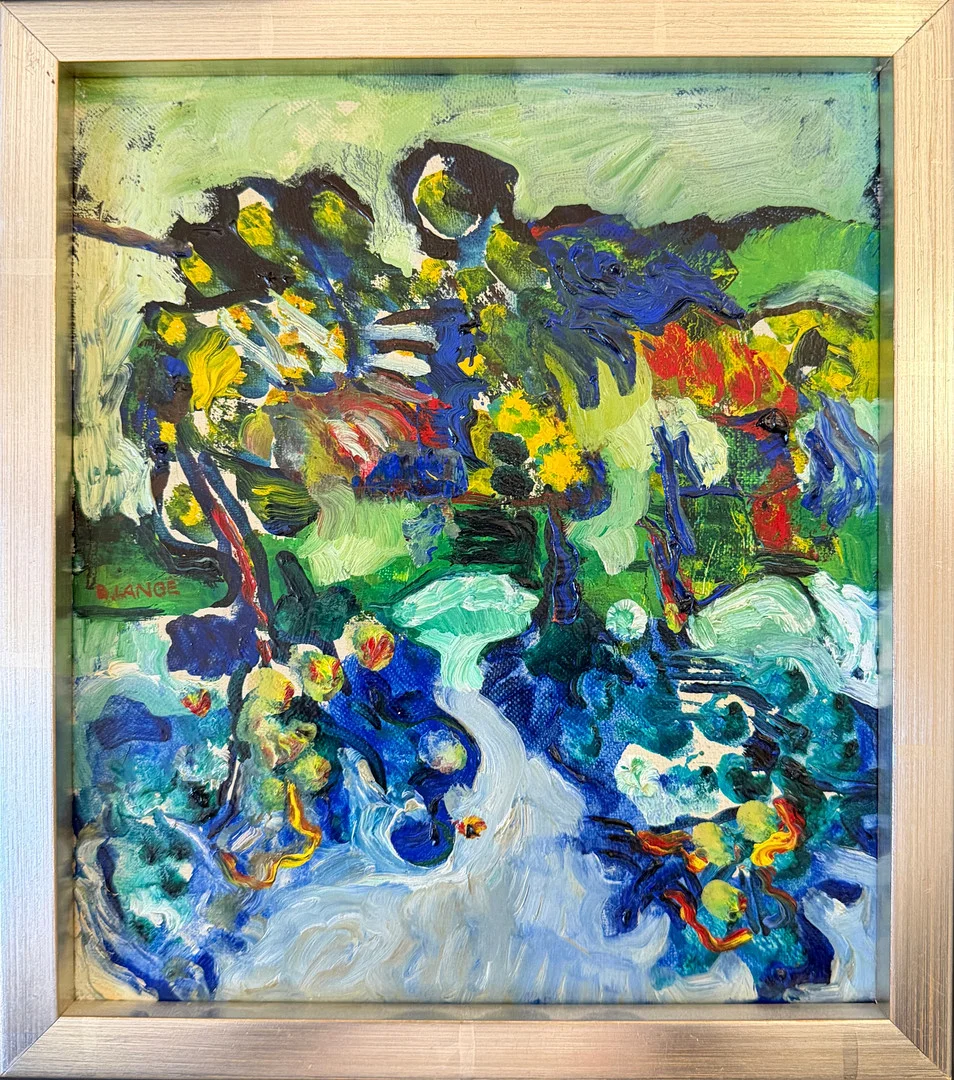 BERIT LANGE. Olja på Duk. — Paintings — Auktionshuset STO Bohuslän