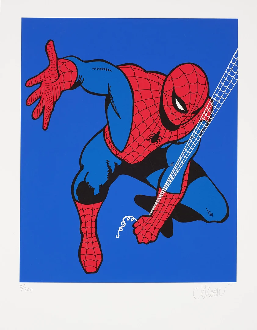 PETTER THOEN. "Spiderman", gliceetryck, signerad, numrerad 5/200. — Engravings & Prints — Stockholms Auktionsverk Sickla