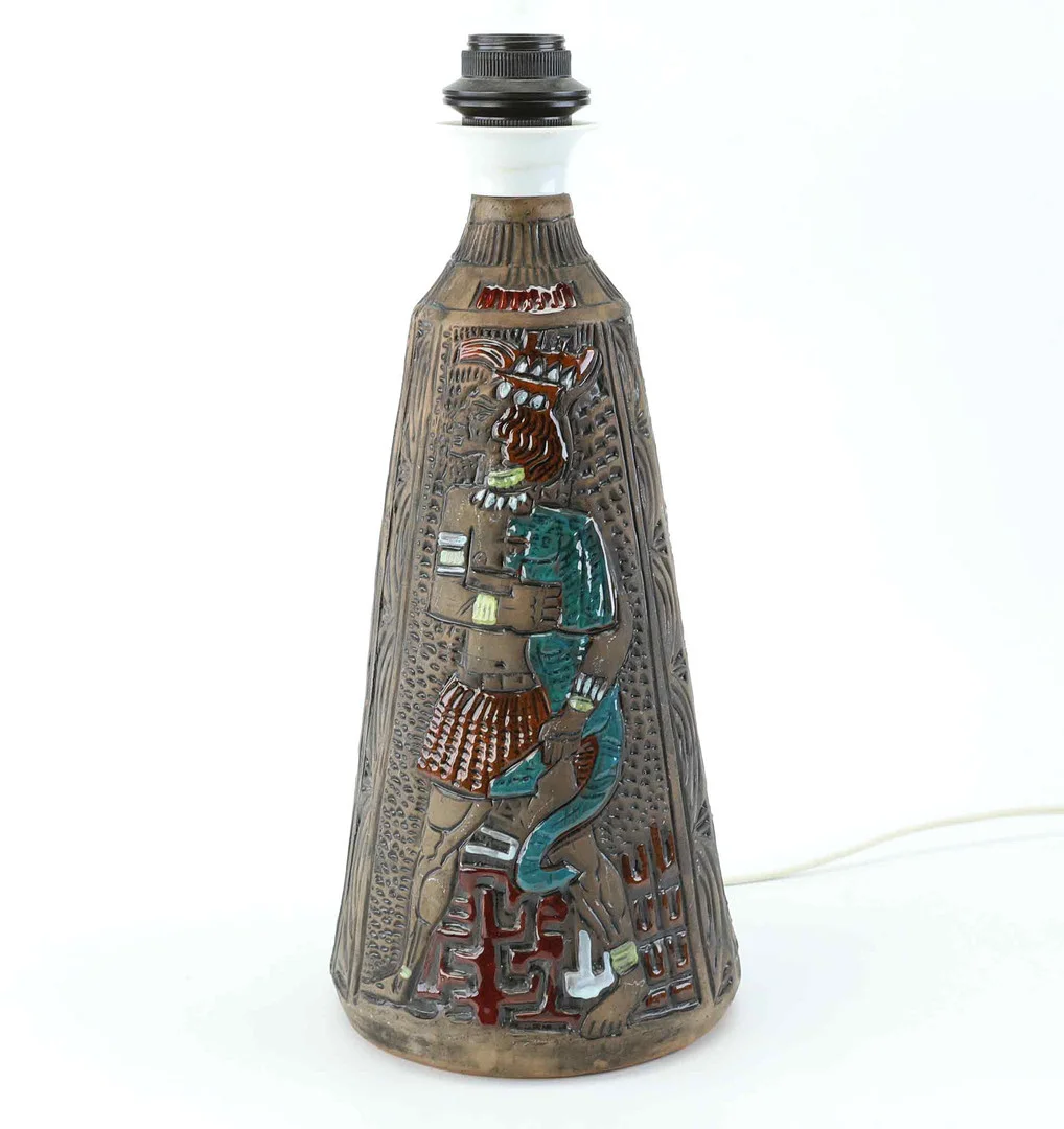 BORDSLAMPA, keramik, Tilgmans, 1960/70-tal. — Table Lamps — Hälsinglands Auktionsverk