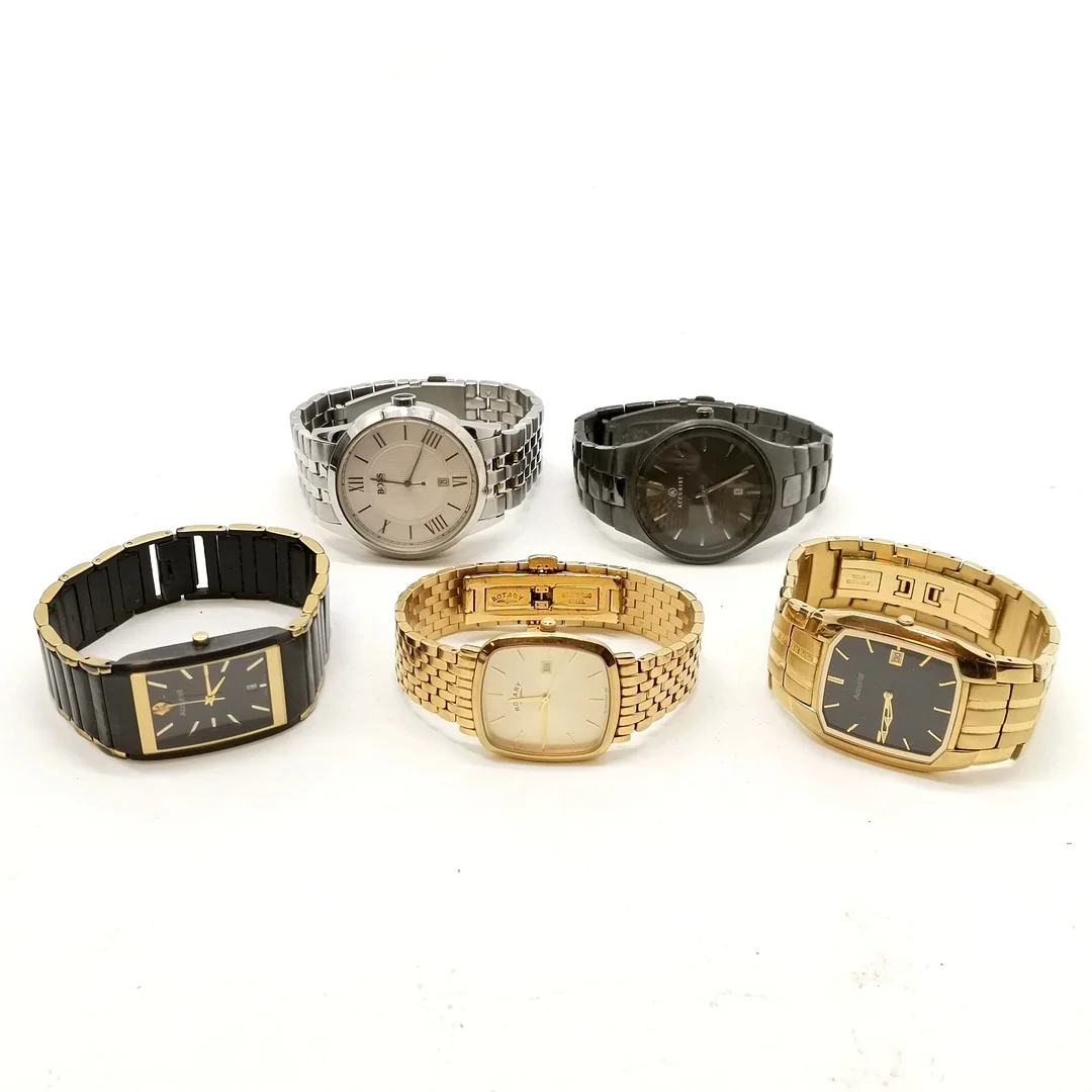 5 x QUARTZ WRISTWATCHES inc HUGO BOSS. — Wristwatches — Acreman St Auctioneers & Valuers