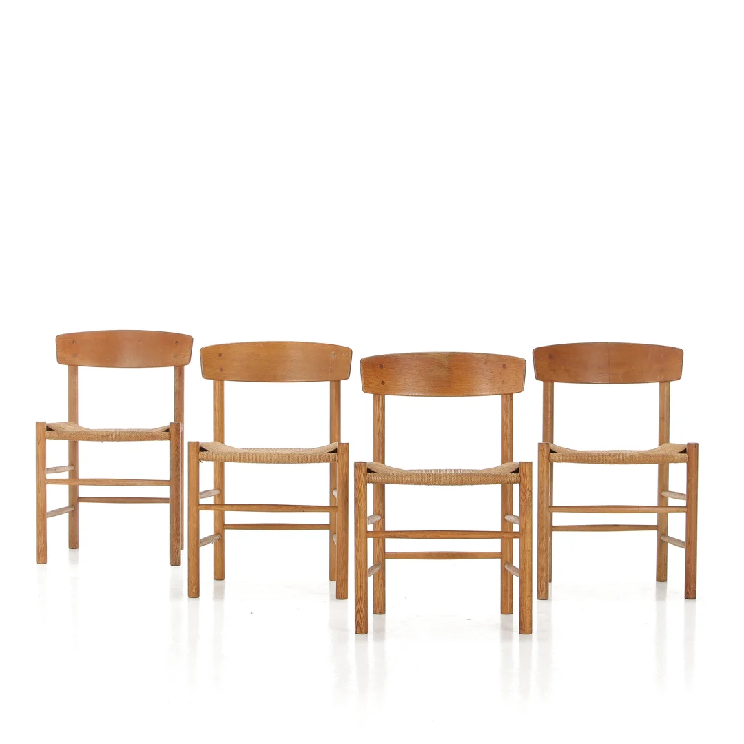 Børge Mogensen. Four folk chairs (4) — Furniture/Chairs — Lauritz