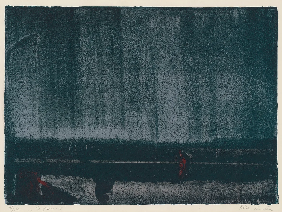 Tveter, Kåre — "Krepsenatt" — Kunst/Grafikk — Blomqvist