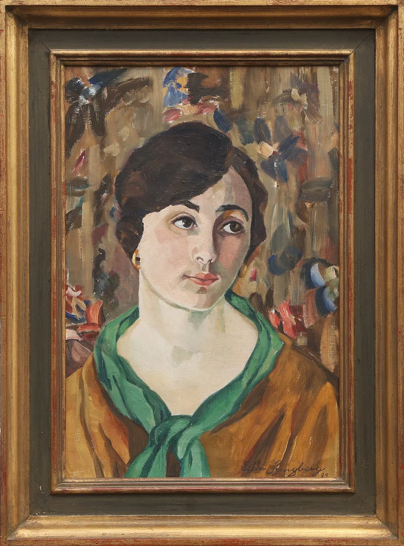 ELNA SANGBERG. OLJA, på duk, signerad, 1929. — Paintings — Kalmar Auktionsverk