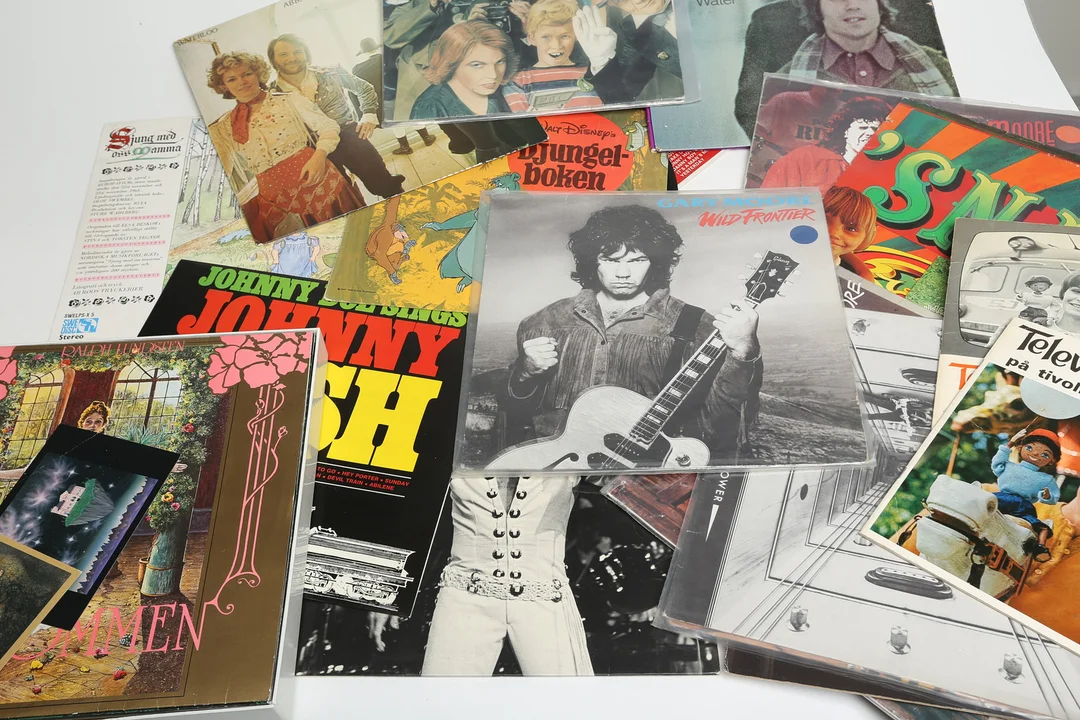 LP-SKIVOR, vinyl, bland annat 1 st Abba. — Miscellaneous — Kalmar Auktionsverk