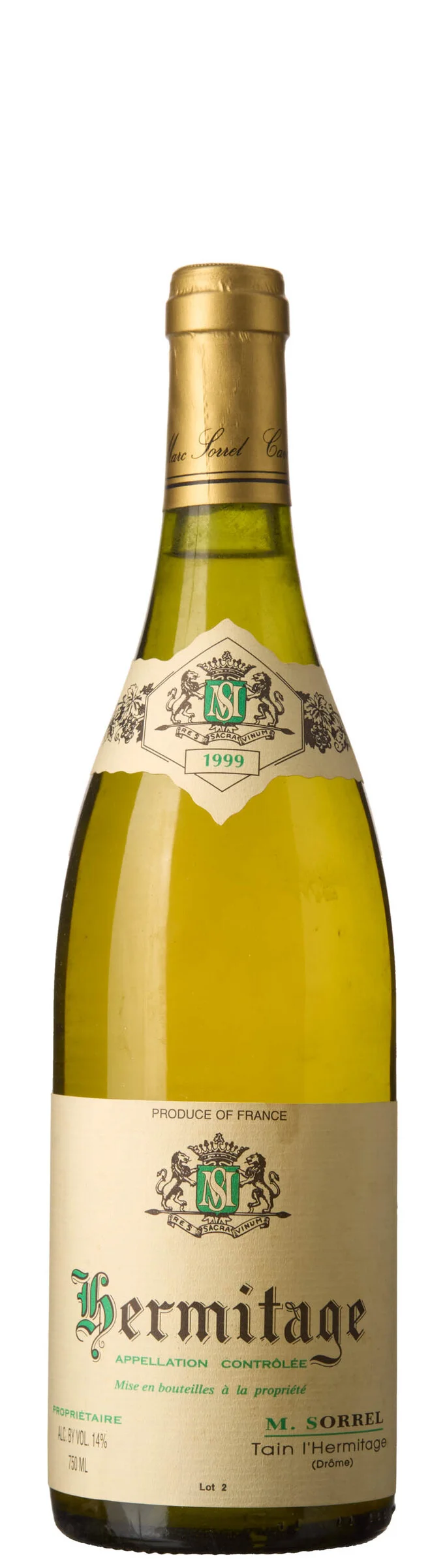 1 x Hermitage Blanc 1999, M. Sorrel — 1 x Hermitage Blanc 1999, M. Sorrel — Vin/Vin — Blomqvist