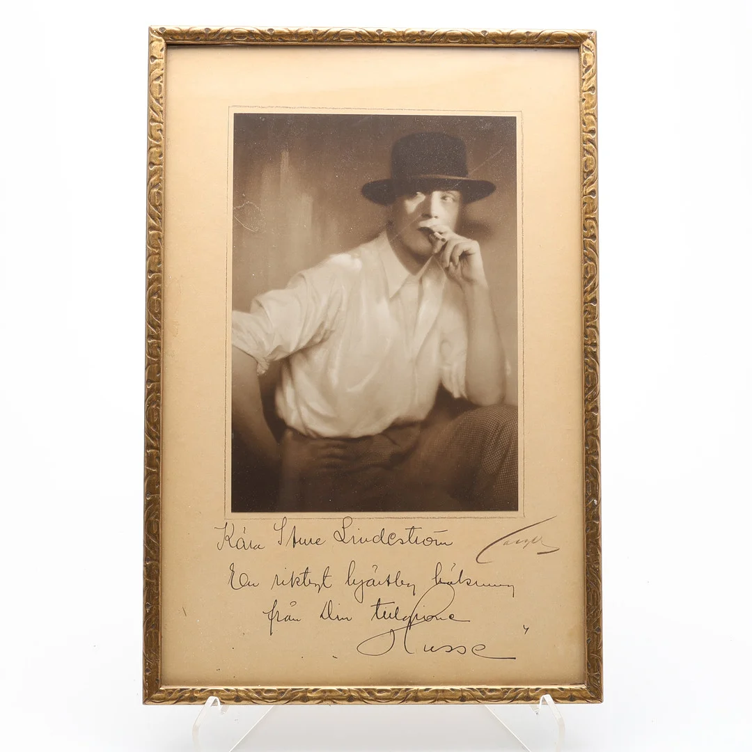 AUTOGRAF. HASSE EKMAN (1915-2004), SVENSK SKÅDESPELARE. — Autographs & Manuscripts — Crafoord Auktioner Lund