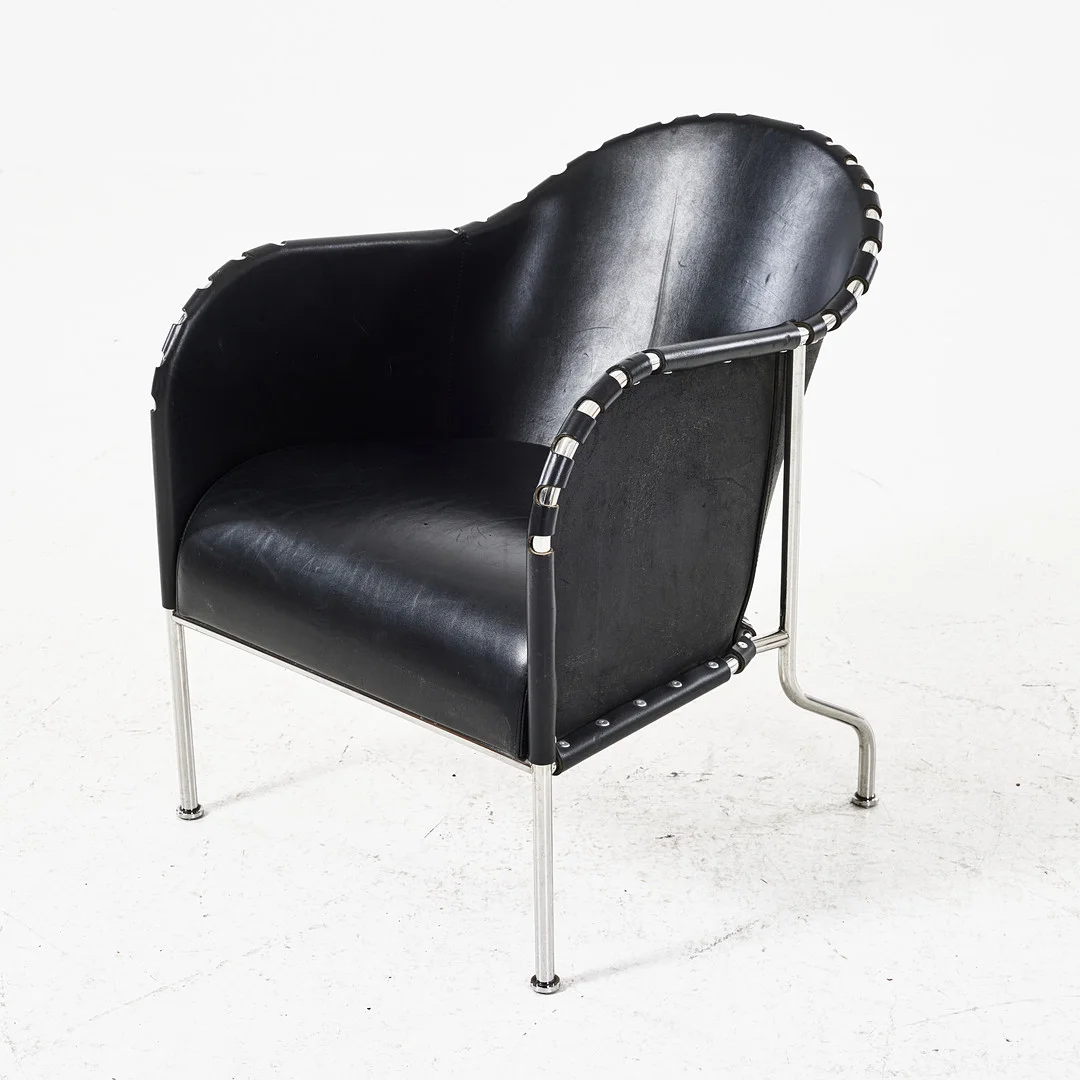 MATS THESELIUS. "Bruno", fåtölj, Källemo, formgivningsår 1997. — Armchairs & Chairs — Stockholms Auktionsverk Magasin 5