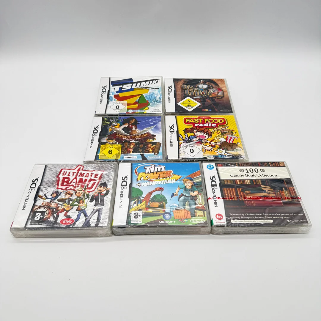 7 X NEU NINTENDO DS SPIELE OVP CIB BNIB NIB SEALED VERSIEGELT. — Toys — Kunst- und Auktionshaus Kleinhenz