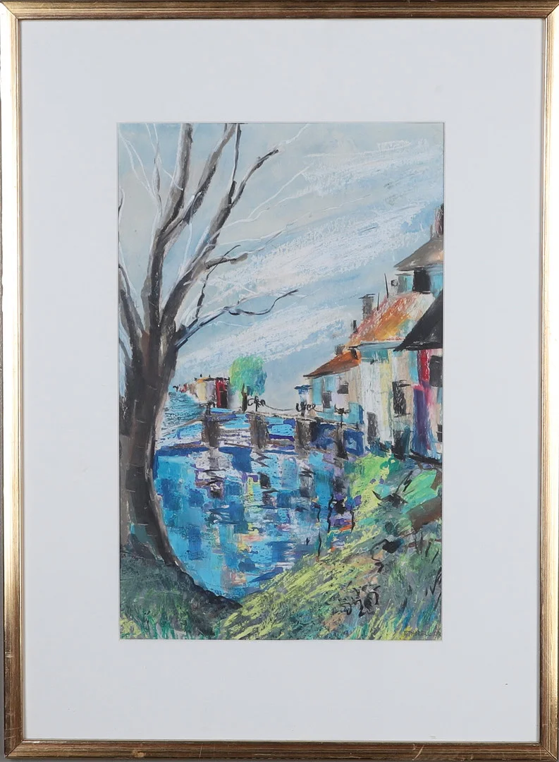 BRITA THORELL. gouache, signerad och daterad. — Paintings — Gomér & Andersson Norrköping