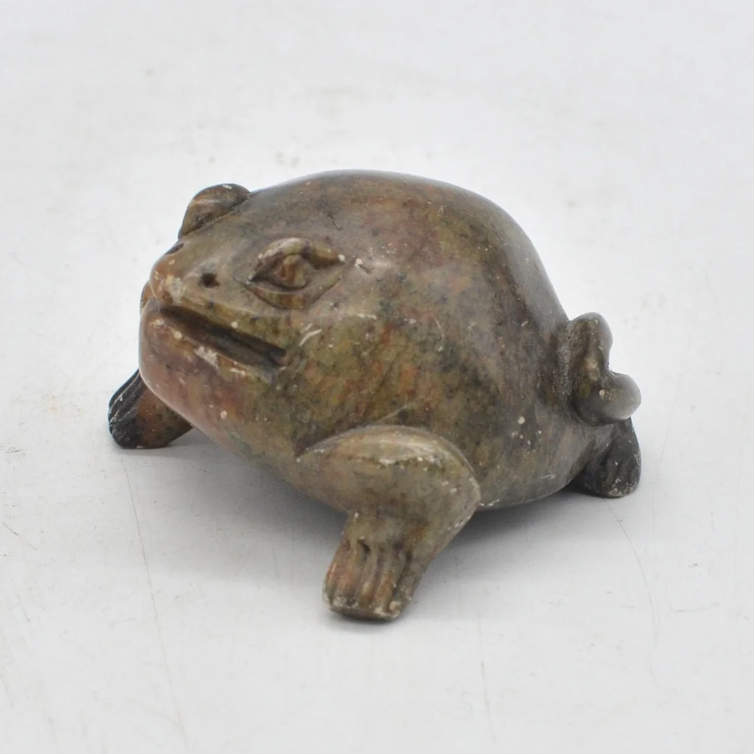 FROSCH, SKULPTUR, SPECKSTEIN, FRÜHES 20. JAHRHUNDERT. — Sculptures & Bronzes — Kunst- und Auktionshaus Kleinhenz