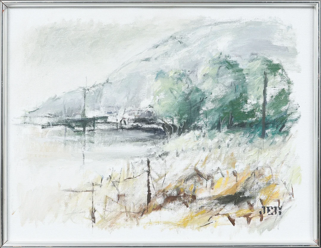 JAN ERIK BÄCKERSTEN. Kustmotiv, olja på duk, signerad. — Paintings — Göteborgs Auktionsverk