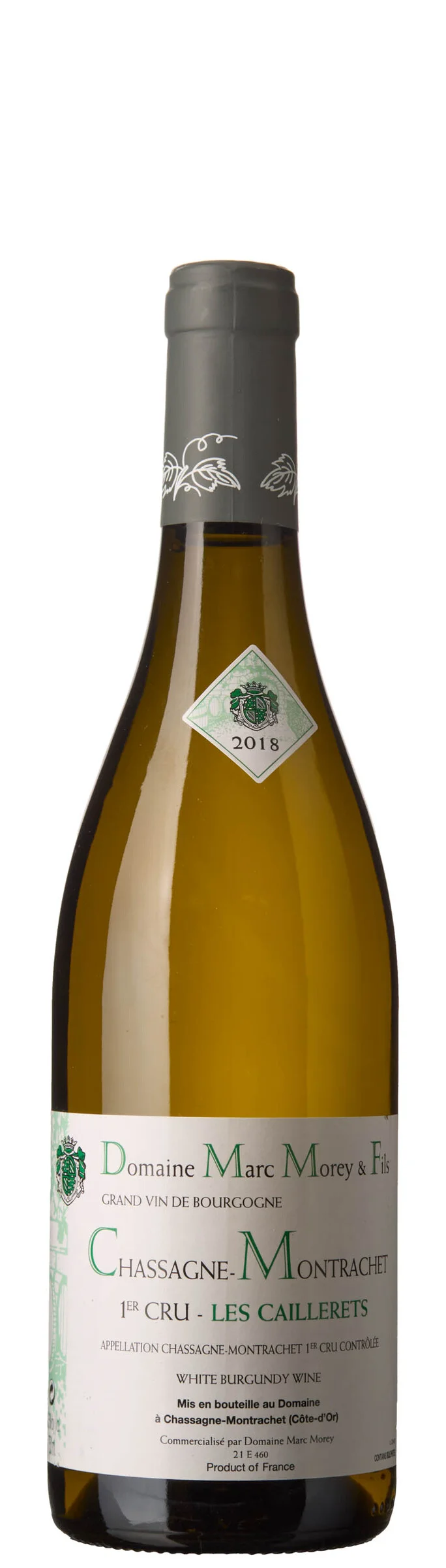 1 x Chassagne-Montrachet 1er Cru Les Caillerets 2018, Marc Morey & Fils — 1 x Chassagne-Montrachet 1er Cru Les Caillerets 2018, Marc Morey & Fils — Vin/Vin — Blomqvist
