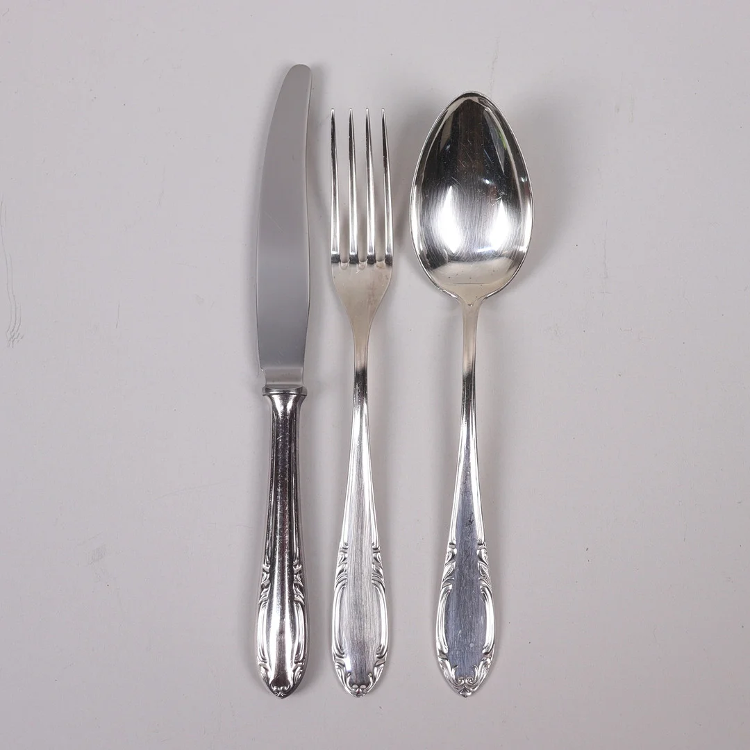 BESTICK, nysilver, 38 delar. — Silver plated — Markus Auktioner