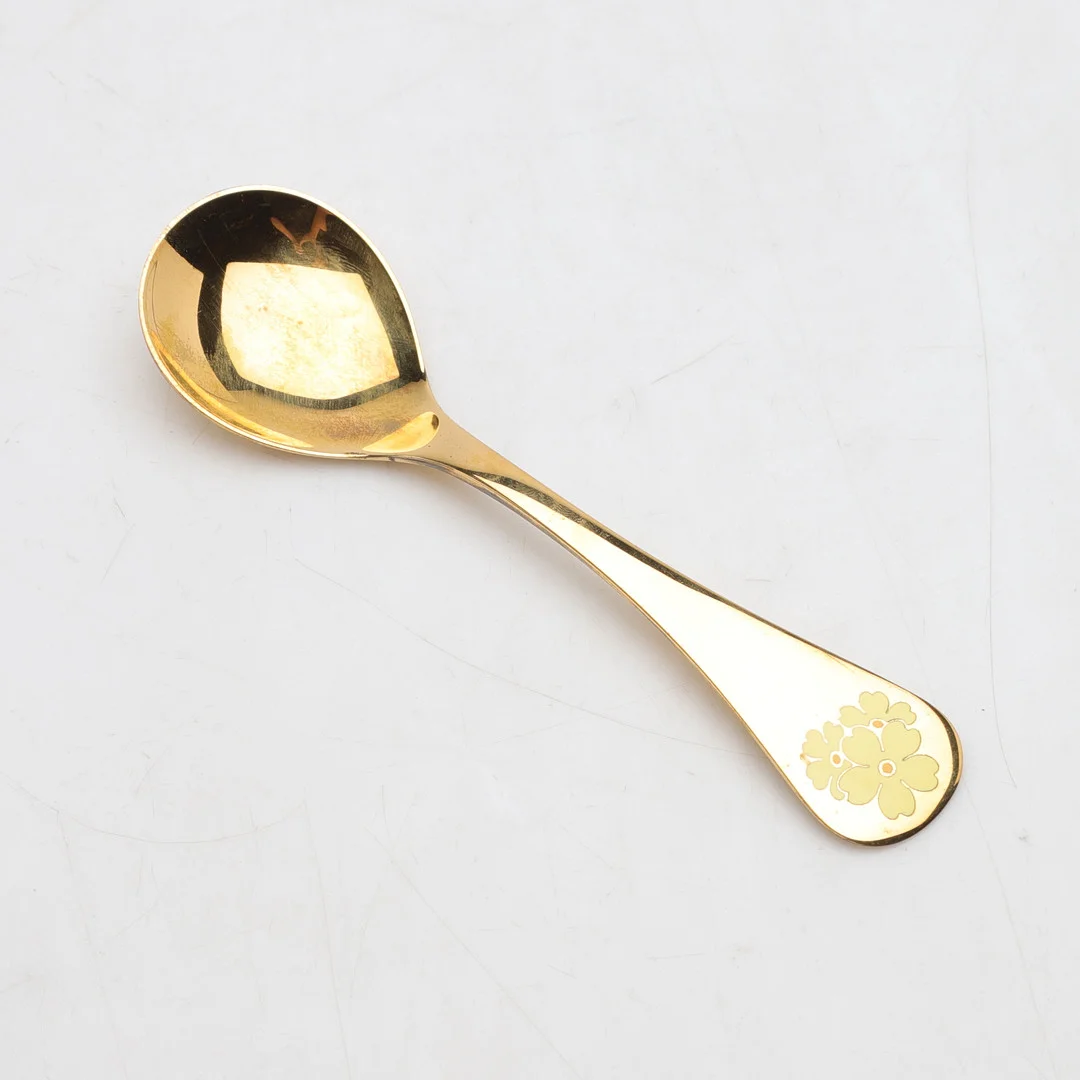 ÅRSSKED, förgyllt sterlingsilver, George Jensen, Danmark, 1985. — Silver — Gomér & Andersson Norrköping