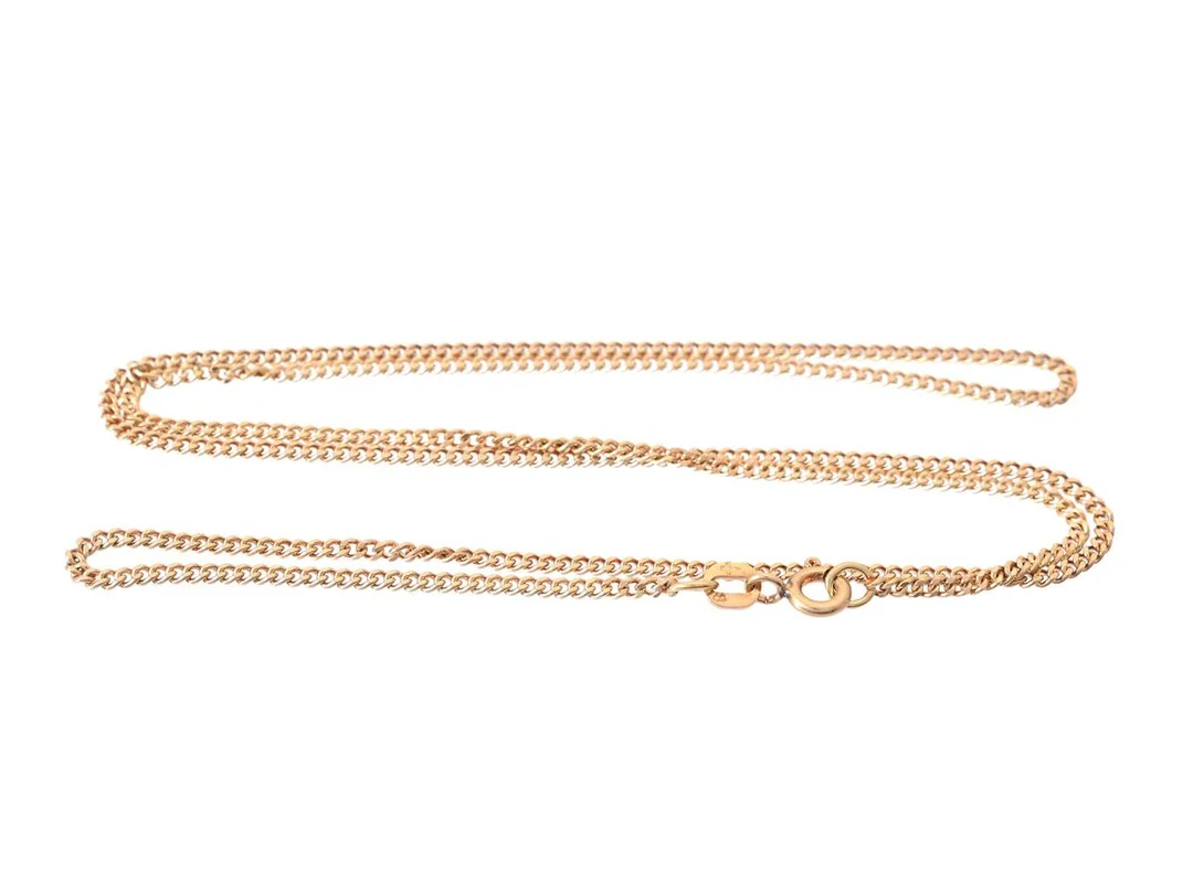 HALSKEDJA, 18K guld, pansarlänk, Balestra, längd 50,5 cm, vikt ca 5,8 g. — Smycken/Halskedja — Kaplans