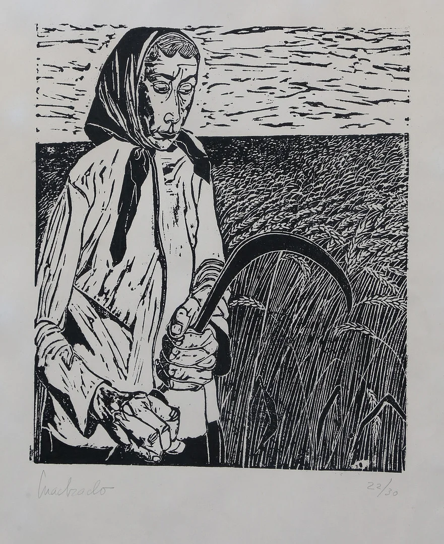 PACO CUADRADO. Peasant woman. — Engravings & Prints — Balclis