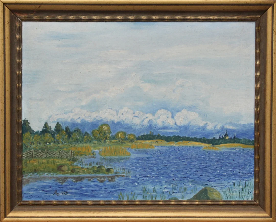 OKÄND KONSTNÄR. OLJA, på duk, osignerad, daterad 1925. — Paintings — Kalmar Auktionsverk