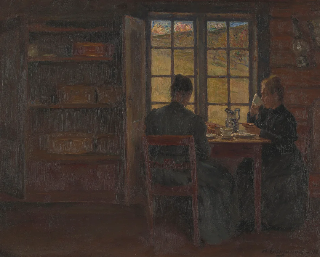 Ødegaard, Hans — "Maaltid" 1901 — Kunst/Maleri — Blomqvist