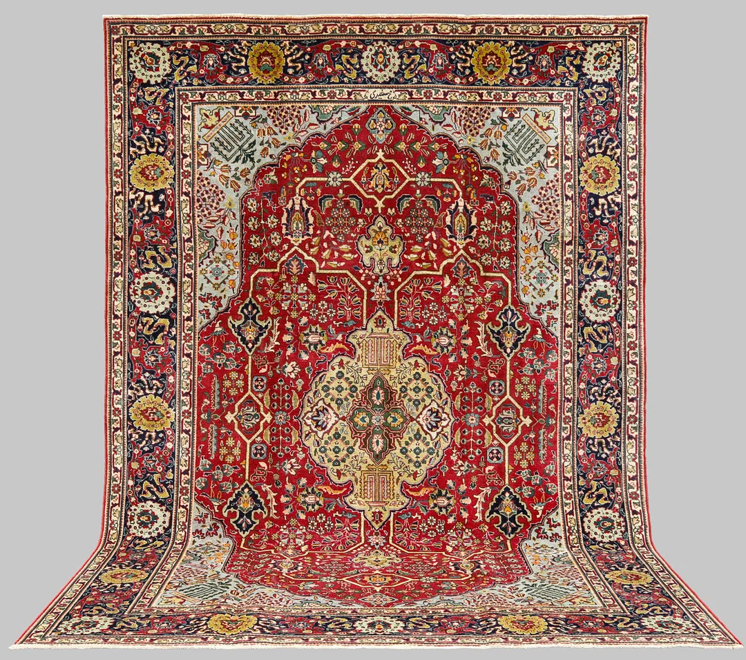 MATTA. Täbriz, 350 x 242 cm. — Oriental Carpets & Textiles — Södermanlands Auktionsverk