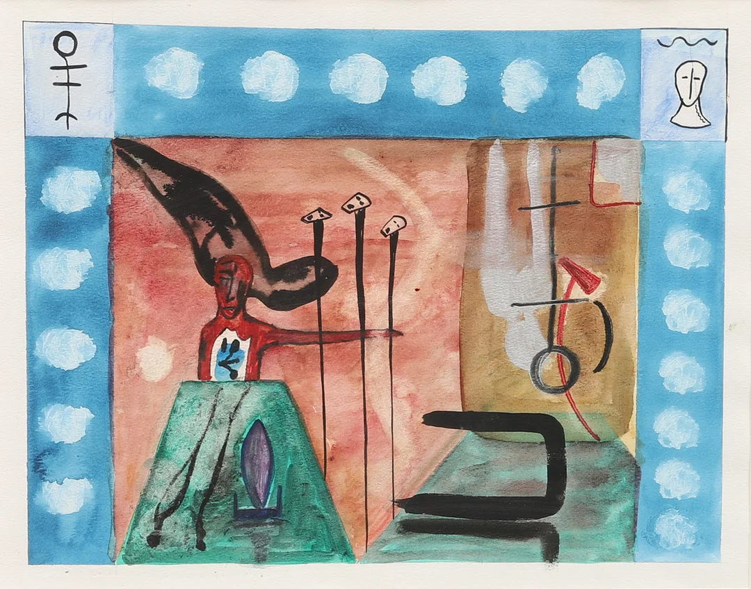 STUART FISHER. Akvarell, osignerad. — Paintings — Crafoord Auktioner Malmö