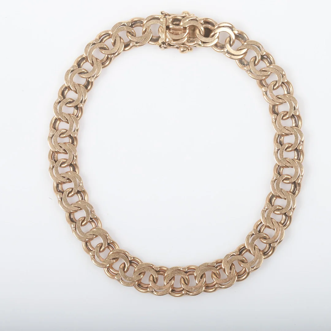 ARMBAND, Bismarcklänk, 18 K guld. — Bracelets — Helsingborgs Auktionskammare