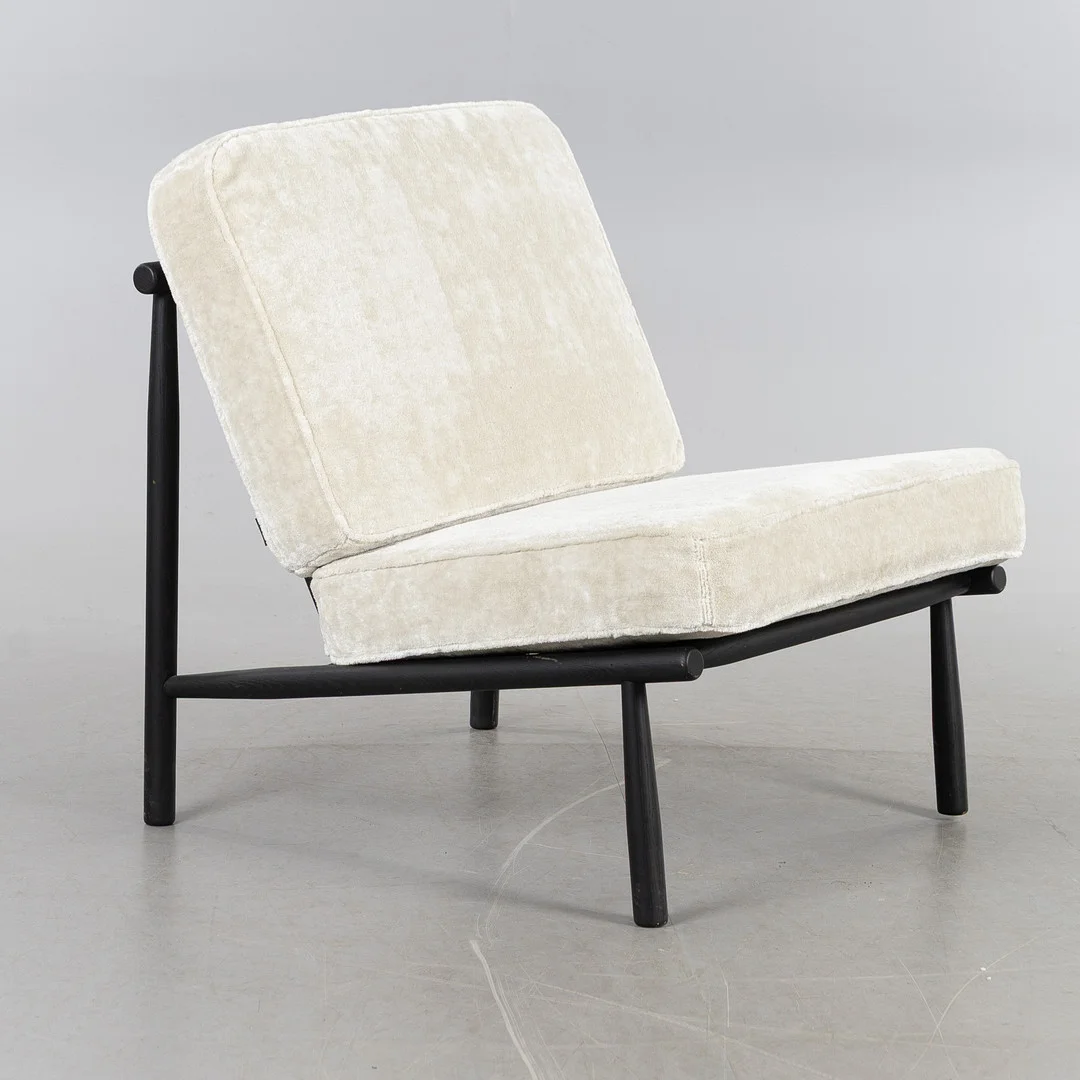 ALF SVENSSON. Fåtölj, "Domus chair wood", formgiven 1955, designad av DUX, samtida. — Armchairs & Chairs — Stockholms Auktionsverk Helsingborg