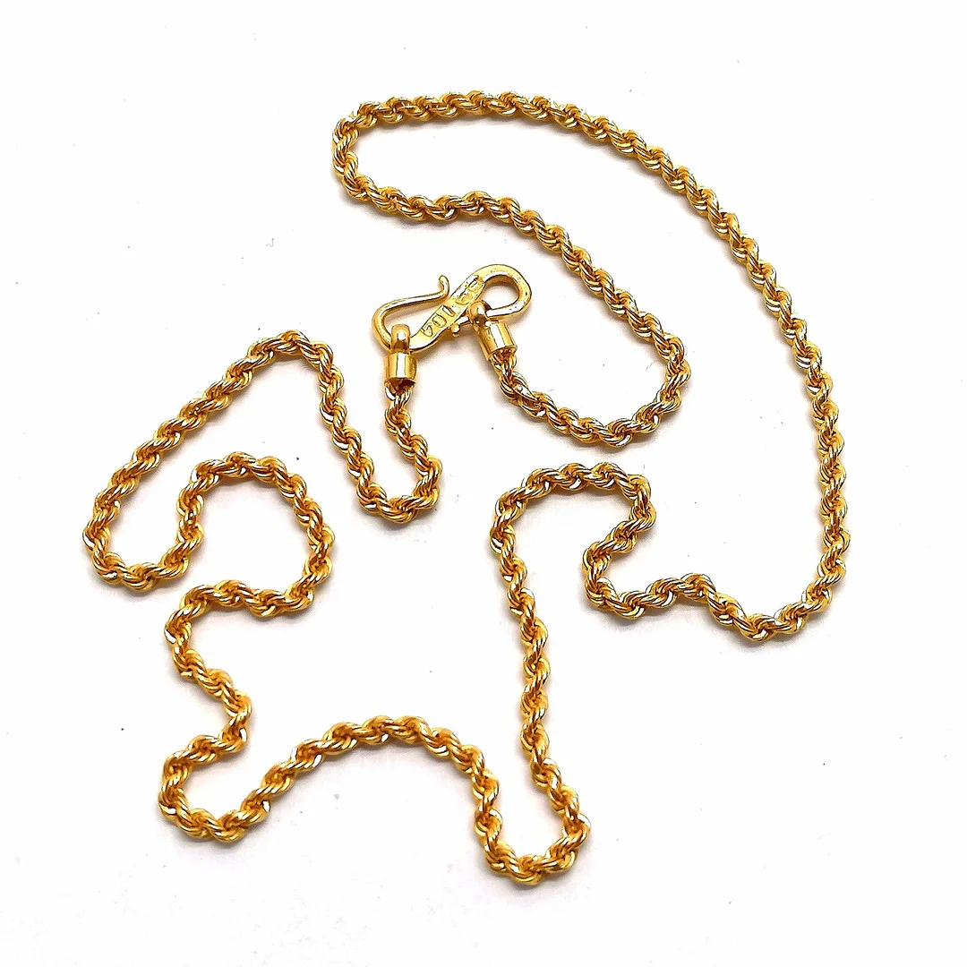 18CT GOLD NECKCHAIN 40CM. — Necklace — Acreman St Auctioneers & Valuers