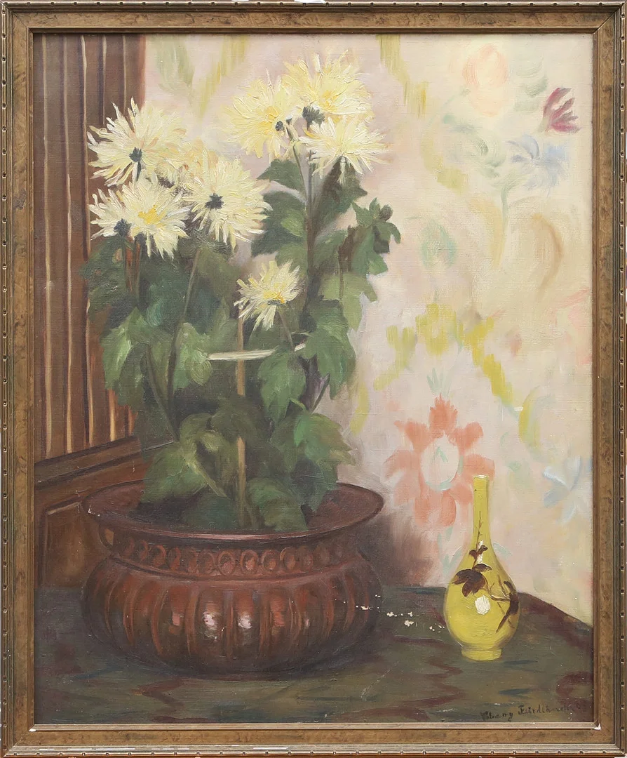 OIDENTIFIERAD KONSTNÄR. OLJA, på duk, signerad, sekelskiftet 1900. — Paintings — Kalmar Auktionsverk
