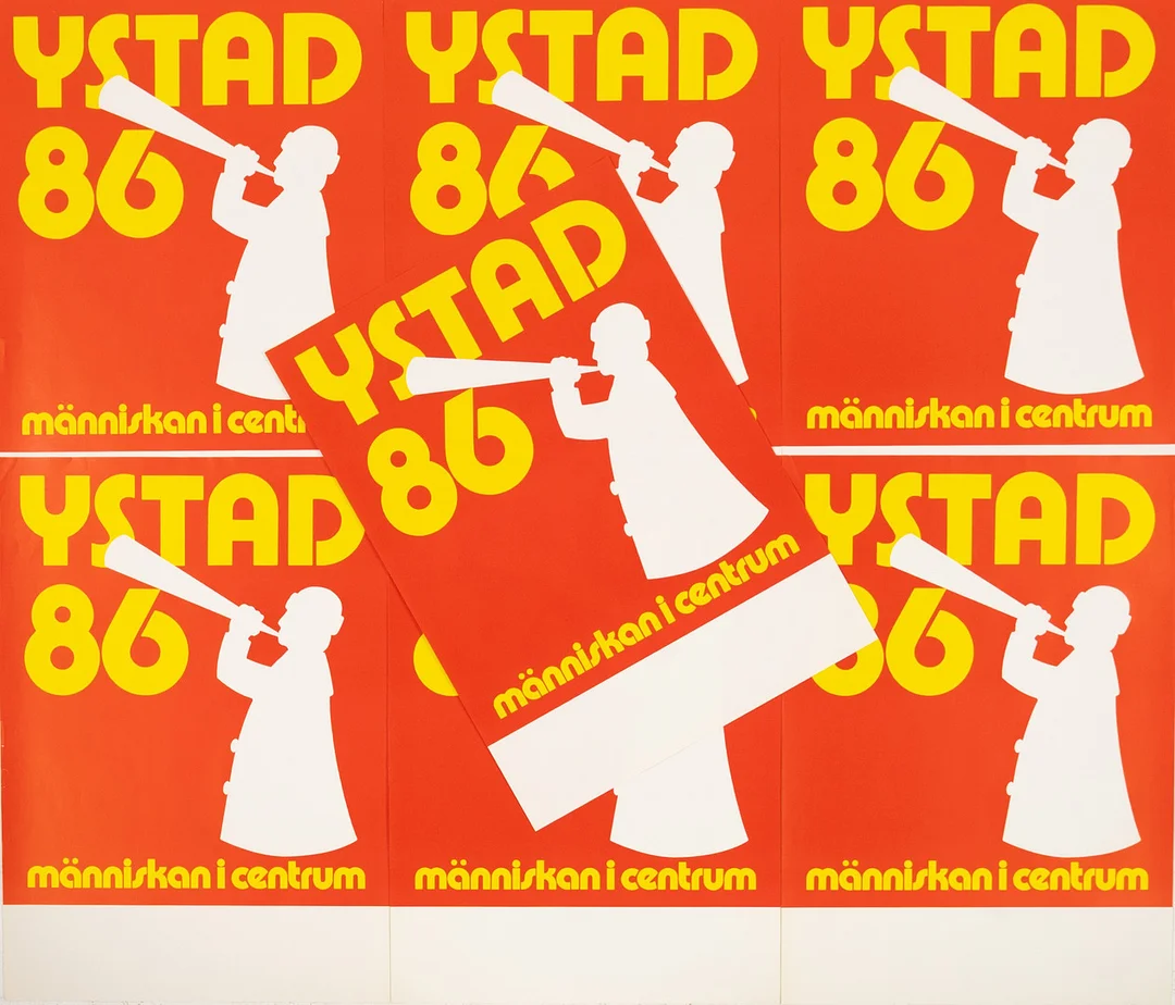 UTSTÄLLNINGSAFFISCHER, 7 st, "Ystad 86". — Engravings & Prints — Karljohan Auktioner