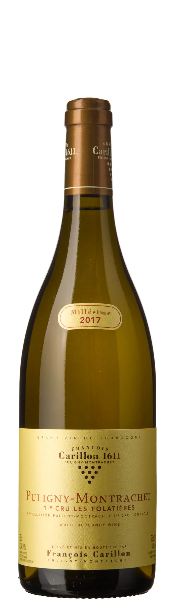 1 x Puligny-Montrachet 1er Cru Les Folatieres 2017, Francois Carillon — 1 x Puligny-Montrachet 1er Cru Les Folatieres 2017, Francois Carillon — Vin/Vin — Blomqvist