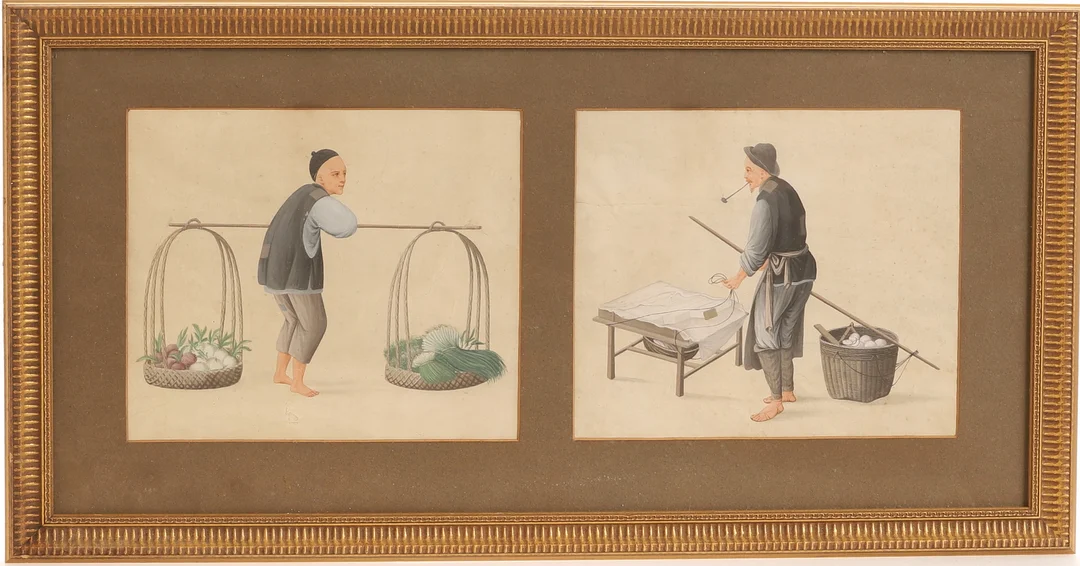 OKÄND KONSTNÄR, akvareller, samramade. — Paintings — RA Auktionsverket Norrköping