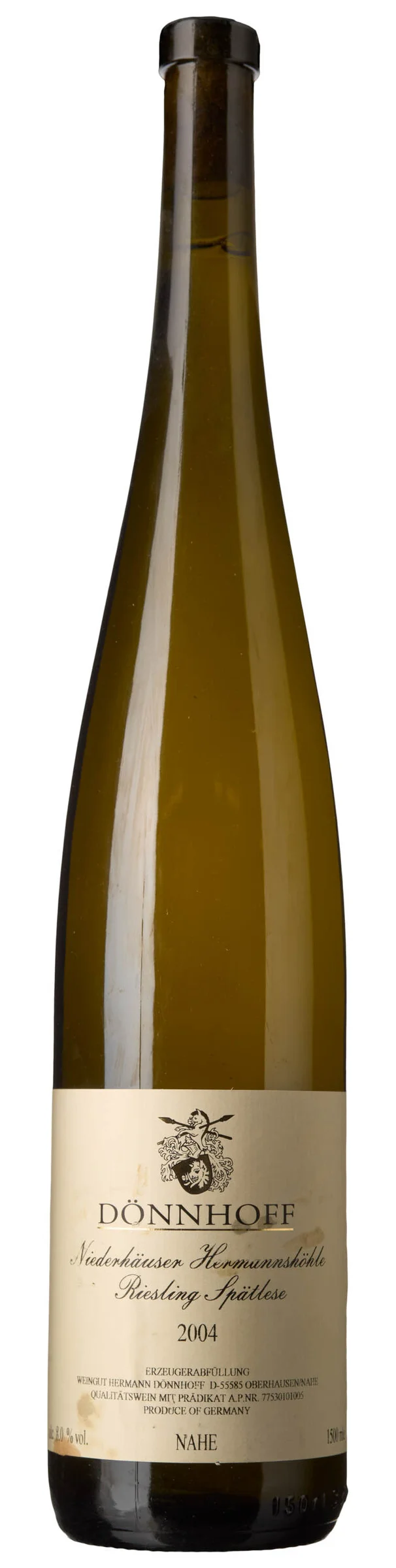 1 x MAG Niederhäuser Hermannshöhle Riesling Spätlese 2004, Dönnhoff — 1 x MAG Niederhäuser Hermannshöhle Riesling Spätlese 2004, Dönnhoff — Vin/Vin — Blomqvist