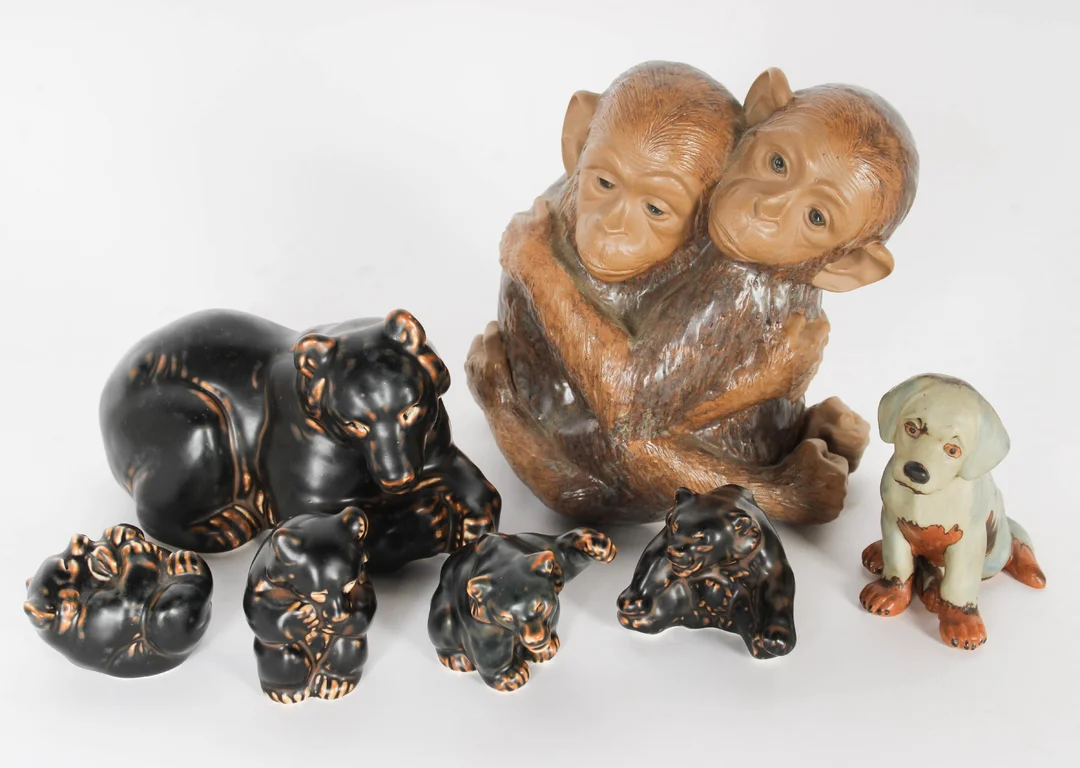 Royal Copenhagen / Bing & Grondahl and Lladro. Collection of figurines (7) — Glass, porcelain and ceramics/Figures — Lauritz