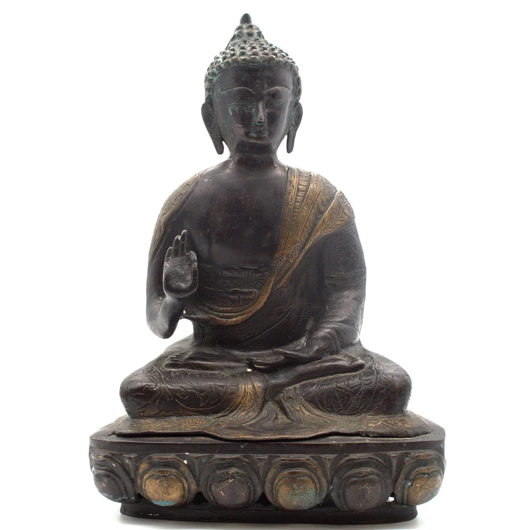 SÜDOSTASIATISCHE BUDDHA STATUE AUS BRONZE, 20.JAHRHUNDERT. — Bronzes — Kunst- und Auktionshaus Kleinhenz