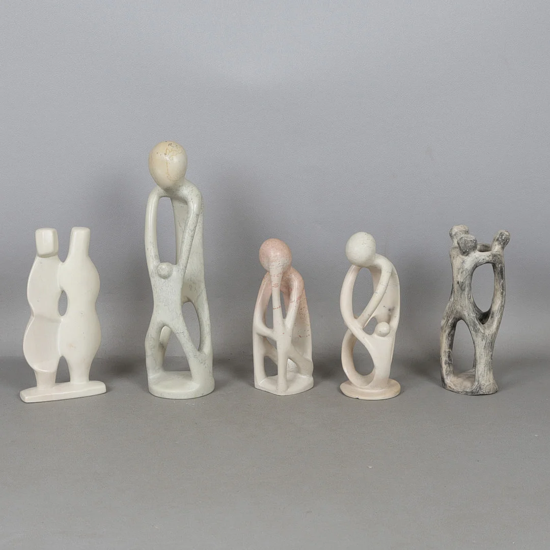 FIVE MODERNIST HARDSTONE SCULPTURES (5). — Miscellaneous — Bishop & Miller